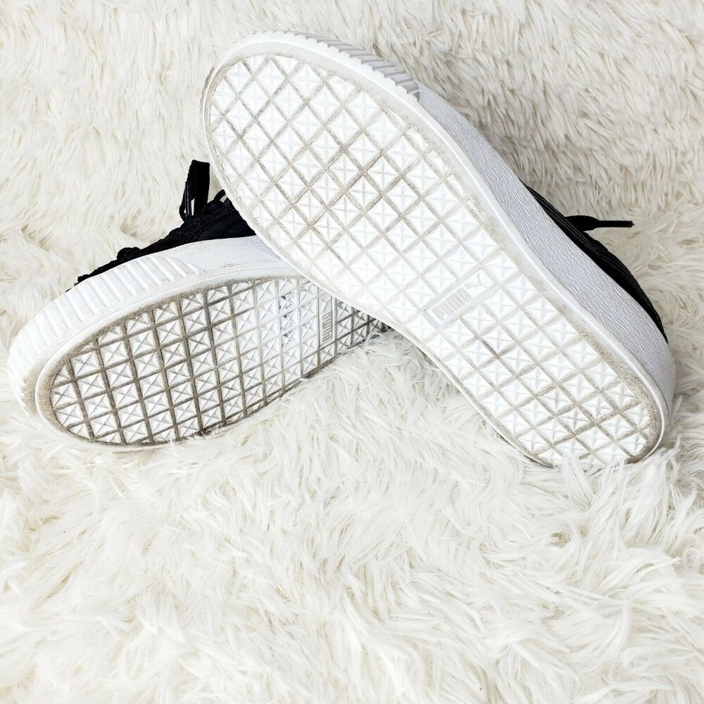 Puma Women's Basket Platform FO Sneakers Casual Shoes Black Size 6 EUC - Picture 6 of 7